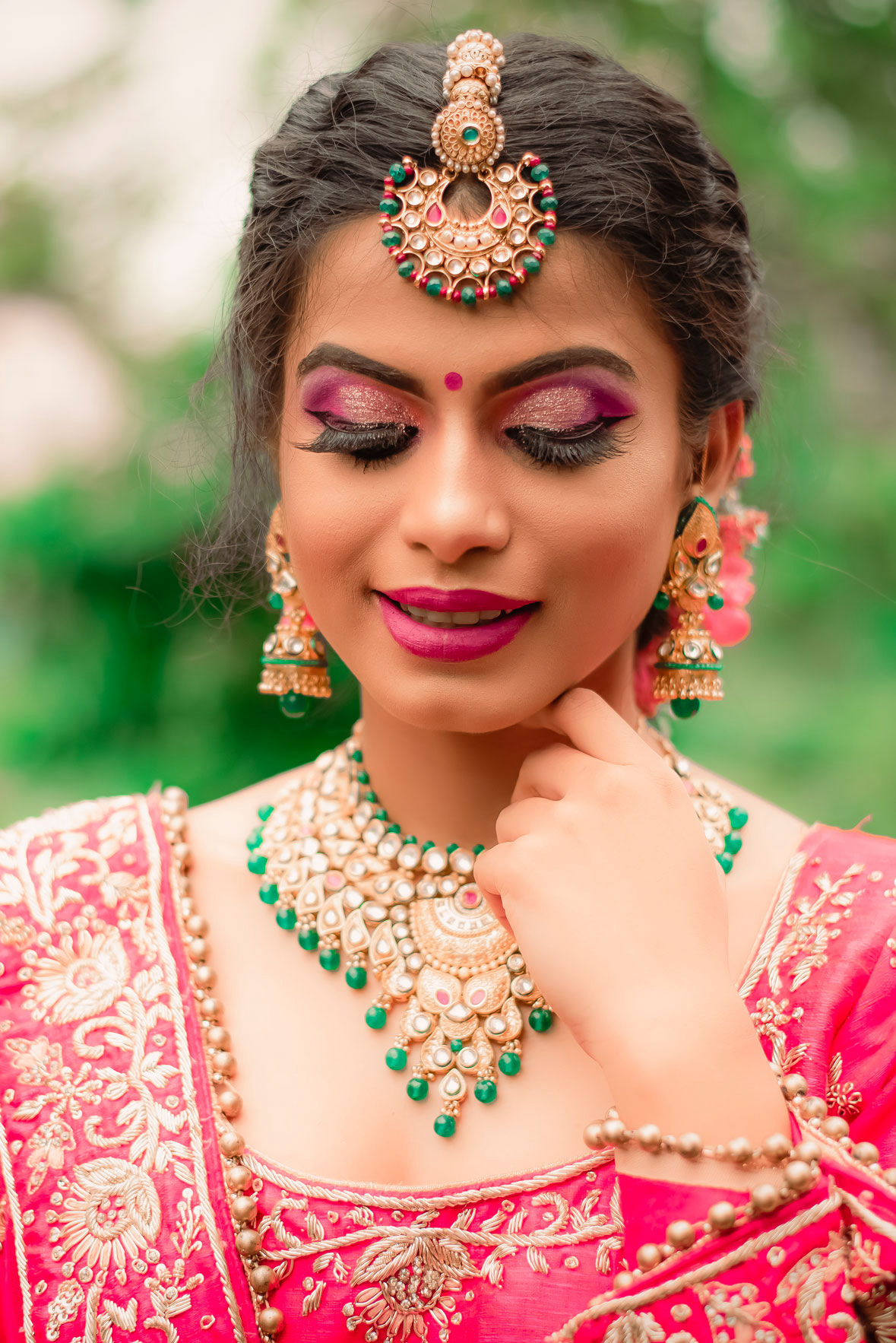 Maharashtrian bride and Eye Make-Up